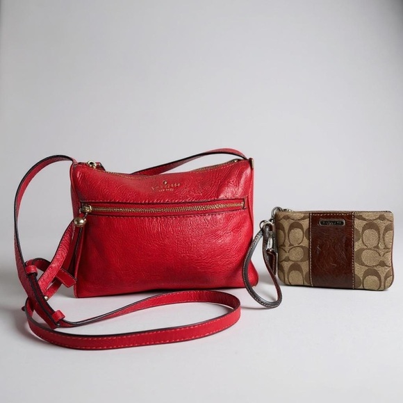 2 bags - Kate Spade + Coach Mini Wristlet Set - Picture 1 of 11